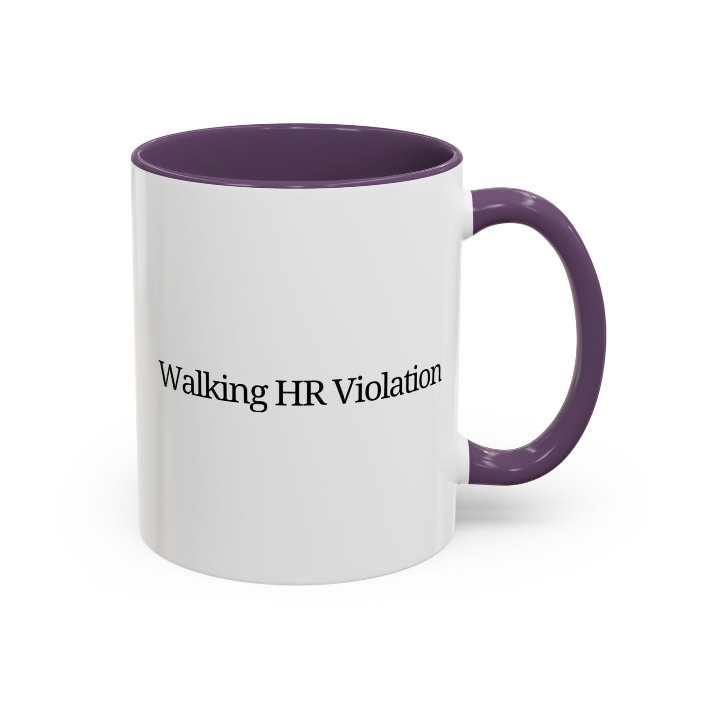 'Walking HR Violation' Accent Coffee Mug