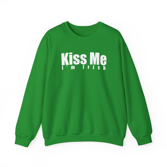 Kiss Me I'm Irish Crewneck Sweatshirt - St. Patrick's Day Sweatshirt