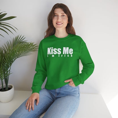 Kiss Me I'm Irish Crewneck Sweatshirt - St. Patrick's Day Sweatshirt