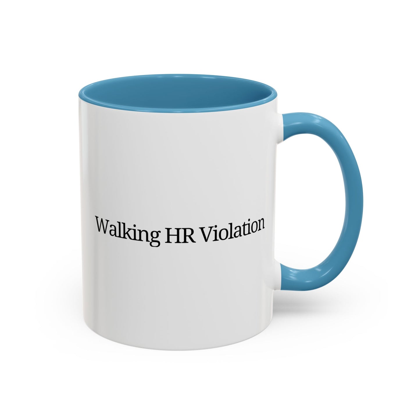 'Walking HR Violation' Accent Coffee Mug