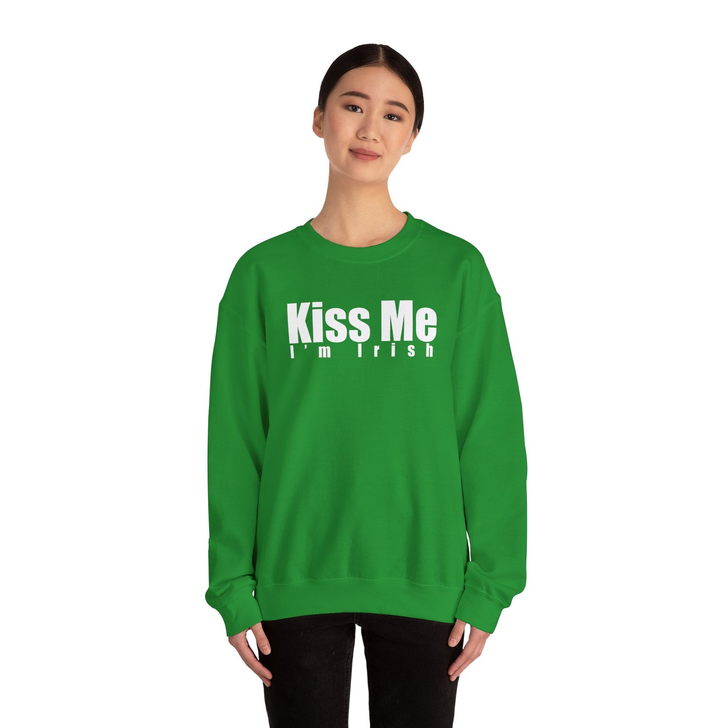 Kiss Me I'm Irish Crewneck Sweatshirt - St. Patrick's Day Sweatshirt